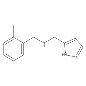 N-((1H-Pyrazol-3-yl)methyl)-1-(o-tolyl)methanamine结构式