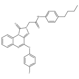 N-(4-butylphenyl)-2-[4-(4-fluorophenoxy)-1-oxo[1,2,4]triazolo[4,3-a]quinoxalin-2(1H)-yl]acetamide Structure