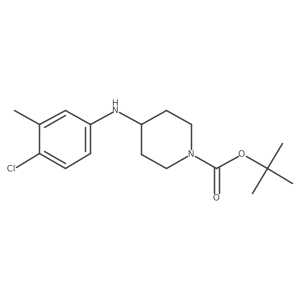 Tert-butyl 4-[(4-chloro-3-methylphenyl)amino]piperidine-1-carboxylate Structure