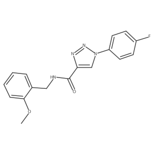 1-(4-fluorophenyl)-N-(2-methoxybenzyl)-1H-1,2,3-triazole-4-carboxamide Structure