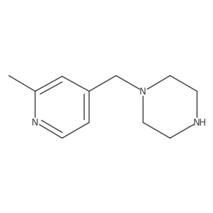 1-[(2-Methylpyridin-4-yl)methyl]piperazine Structure