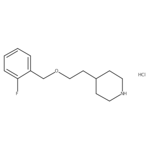 4-{2-[(2-Fluorobenzyl)oxy]ethyl}piperidine hydrochloride Structure