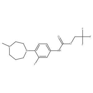 2,2,2-trifluoroethyl N-[3-fluoro-4-(4-methyl-1,4-diazepan-1-yl)phenyl]carbamate Structure