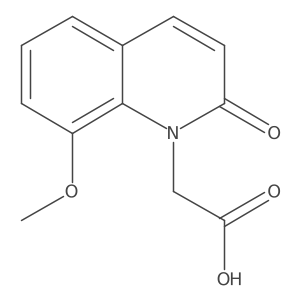 2-(8-Methoxy-2-oxoquinolin-1(2H)-yl)acetic acid Structure