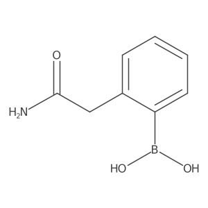 [2-(2-Amino-2-oxoethyl)phenyl]boronic acid Structure