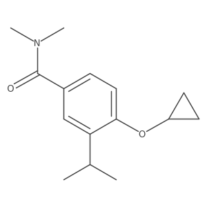 4-Cyclopropoxy-3-isopropyl-N,N-dimethylbenzamide结构式
