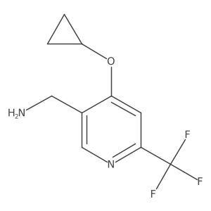 (4-Cyclopropoxy-6-(trifluoromethyl)pyridin-3-YL)methanamine结构式