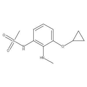 N-(3-Cyclopropoxy-2-(methylamino)phenyl)methanesulfonamide Structure