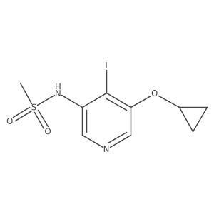 N-(5-Cyclopropoxy-4-iodopyridin-3-YL)methanesulfonamide结构式