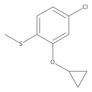 (4-Chloro-2-cyclopropoxyphenyl)(methyl)sulfane Structure