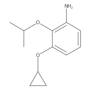 3-Cyclopropoxy-2-isopropoxyaniline结构式