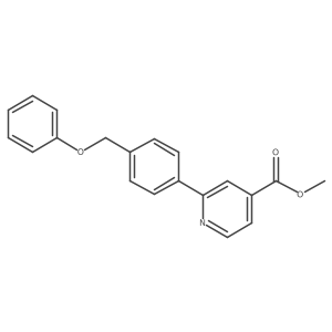 Methyl 2-[4-(phenoxymethyl)phenyl]-4-pyridinecarboxylate结构式