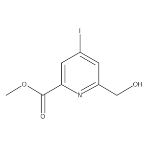 Methyl 6-(hydroxymethyl)-4-iodopicolinate Structure