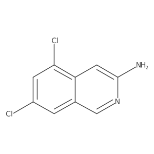 5,7-Dichloroisoquinolin-3-amine结构式