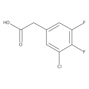 3-Chloro-4,5-difluorophenylacetic acid结构式