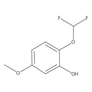 2-(Difluoromethoxy)-5-methoxyphenol结构式