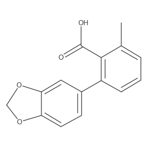 6-Methyl-2-(3,4-methylenedioxyphenyl)benzoic acid结构式