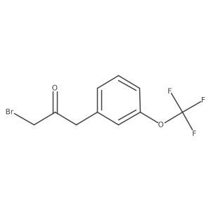 1-Bromo-3-(3-(trifluoromethoxy)phenyl)propan-2-one Structure