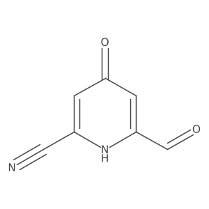 6-Formyl-4-hydroxypyridine-2-carbonitrile Structure