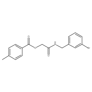 2-((3-Bromobenzyl)amino)-2-oxoethyl 4-methylbenzoate Structure