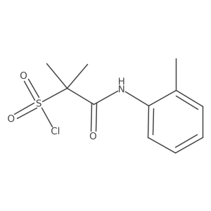 2-Propanesulfonyl chloride, 2-methyl-1-[(2-methylphenyl)amino]-1-oxo-结构式
