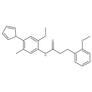 N-[2-methoxy-5-methyl-4-(1H-pyrrol-1-yl)phenyl]-3-(2-methoxyphenyl)propanamide Structure