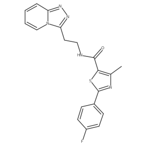 2-(4-fluorophenyl)-4-methyl-N-[2-([1,2,4]triazolo[4,3-a]pyridin-3-yl)ethyl]-1,3-thiazole-5-carboxamide Structure