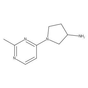 1-(2-Methylpyrimidin-4-yl)pyrrolidin-3-amine结构式