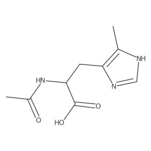 2-acetamido-3-(4-methyl-1H-imidazol-5-yl)propanoic acid Structure
