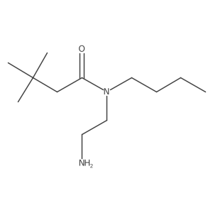 Butanamide, N-(2-aminoethyl)-N-butyl-3,3-dimethyl- Structure