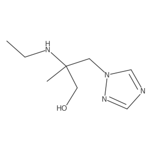 1H-1,2,4-Triazole-1-propanol, I(2)-(ethylamino)-I(2)-methyl- Structure
