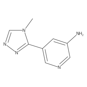 5-(4-methyl-4H-1,2,4-triazol-3-yl)pyridin-3-amine Structure