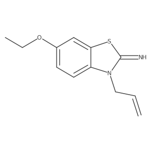 6-Ethoxy-3-(prop-2-en-1-yl)-2,3-dihydro-1,3-benzothiazol-2-imine Structure