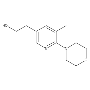 2-(5-Methyl-6-morpholinopyridin-3-yl)ethanol结构式