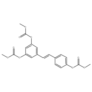 Resveratrol tris(methyl carbonate) Structure