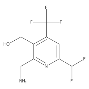 2-(Aminomethyl)-6-(difluoromethyl)-4-(trifluoromethyl)pyridine-3-methanol Structure