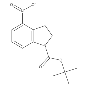 tert-Butyl 4-nitroindoline-1-carboxylate Structure
