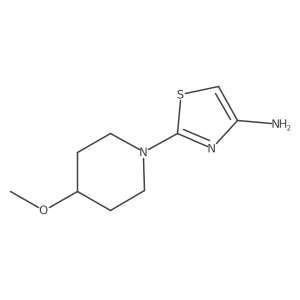 2-(4-Methoxypiperidin-1-yl)thiazol-4-amine结构式