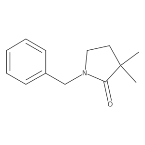 1-Benzyl-3,3-dimethylpyrrolidin-2-one结构式
