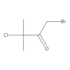 1-Bromo-3-chloro-3-methyl-2-butanone结构式