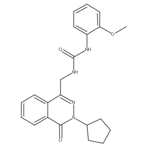 1-((3-Cyclopentyl-4-oxo-3,4-dihydrophthalazin-1-yl)methyl)-3-(2-methoxyphenyl)urea Structure