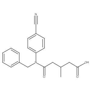 5-(Benzyl(4-cyanophenyl)amino)-3-methyl-5-oxopentanoic acid结构式