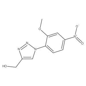 1-(2-Methoxy-4-nitrophenyl)-1H-1,2,3-triazole-4-methanol结构式