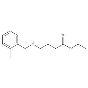 Ethyl 4-{[(2-methylphenyl)methyl]amino}butanoate Structure