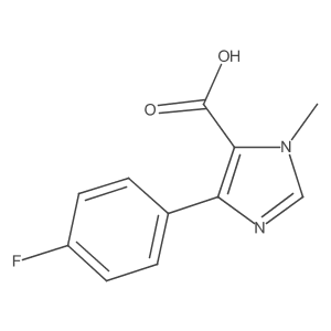 4-(4-fluorophenyl)-1-methyl-1H-imidazole-5-carboxylic acid Structure