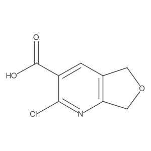 2-chloro-5H,7H-furo[3,4-b]pyridine-3-carboxylic acid Structure