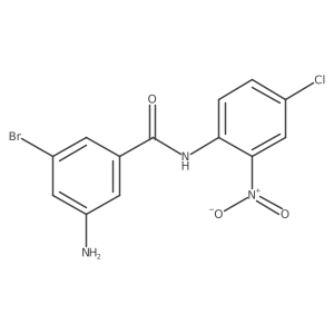 Benzamide, 3-amino-5-bromo-N-(4-chloro-2-nitrophenyl)- Structure