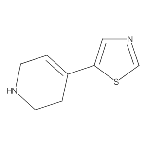5-(1,2,3,6-Tetrahydropyridin-4-yl)thiazole Structure