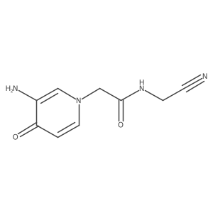 2-(3-amino-4-oxo-1,4-dihydropyridin-1-yl)-N-(cyanomethyl)acetamide结构式