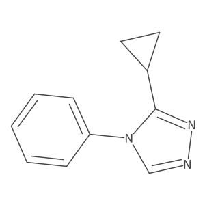 3-Cyclopropyl-4-phenyl-4H-1,2,4-triazole Structure